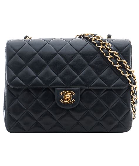 chanel quilted bag no chain|Chanel chain strap shoulder bag.